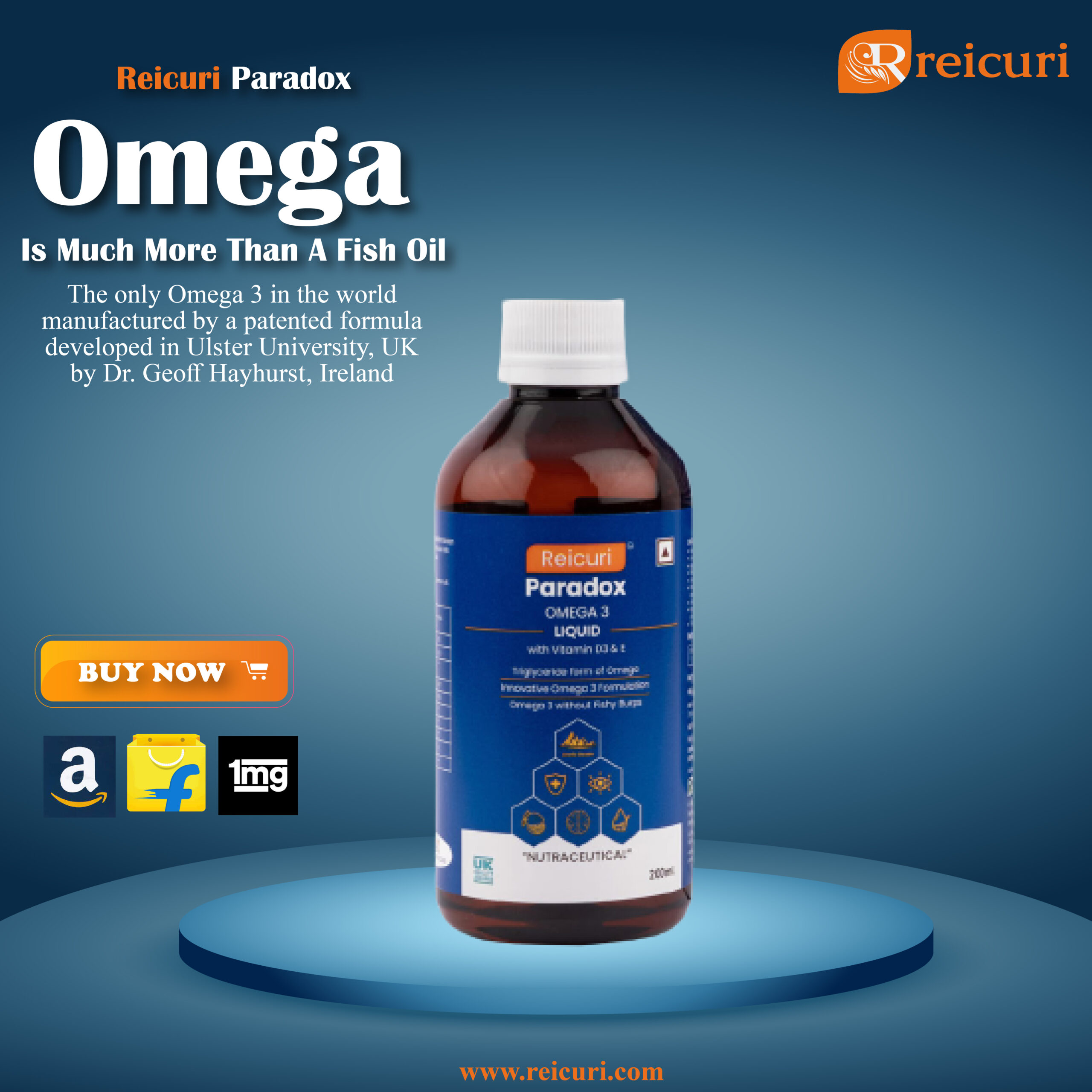 Read more about the article Reicuri Paradox Omega 3 Liquid Supplement